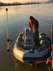 Bateau et sondeur